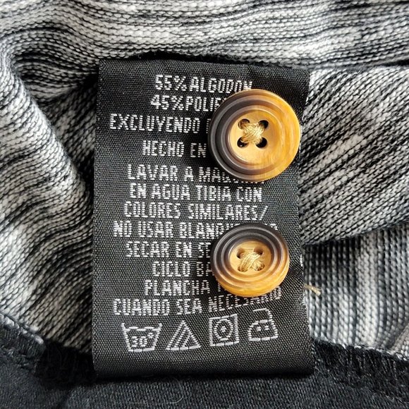 Beautiful Giant Hoodie Mens Large Heather Black Gray Pullover Sweatshirt - Picture 12 of 12